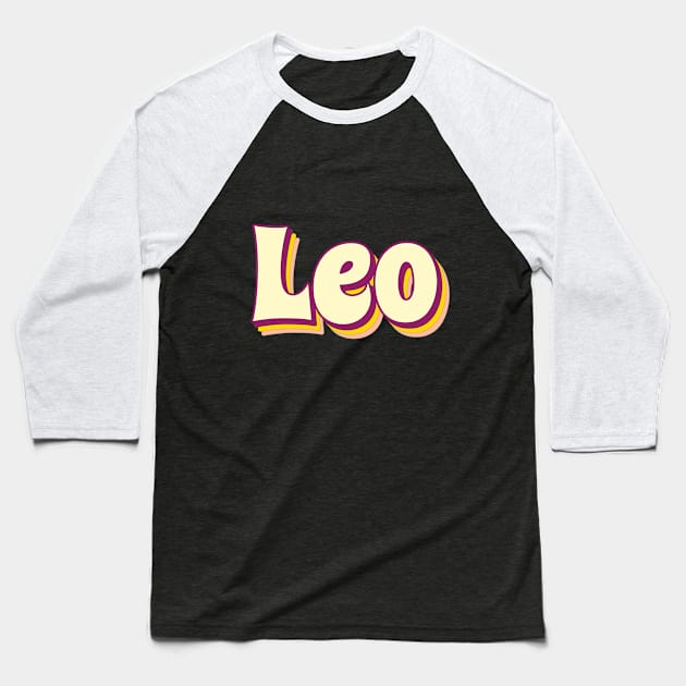 Leo Baseball T-Shirt by Mooxy